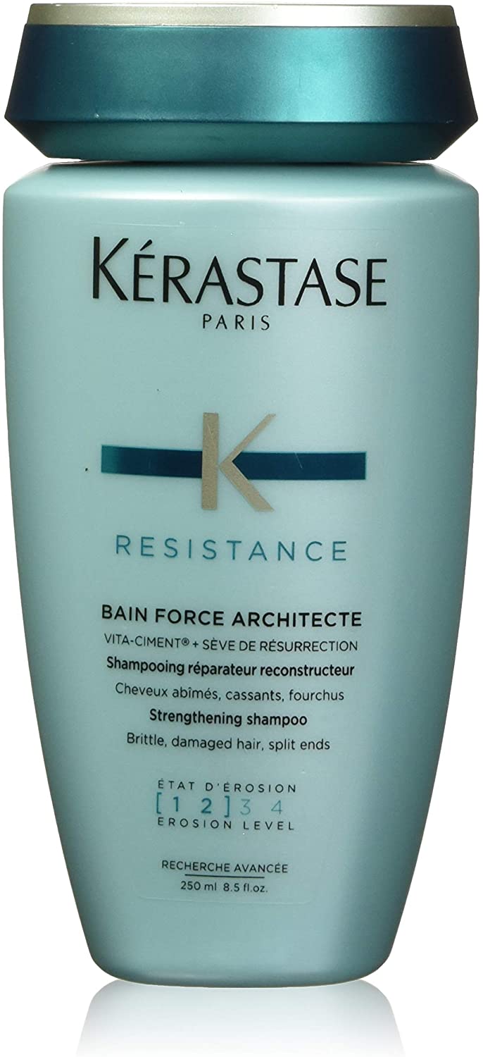 Kérastase Resistance Force Architecte, Daily Strengthening Shampoo, for Damaged Brittle Hair, with Vita-Ciment Complex, 250ml