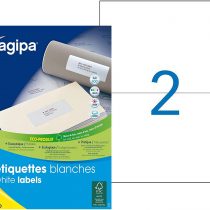 Agipa 100806 Multi-Purpose Labels Straight Corners 210 x 148.5 mm Pack of 1000 White