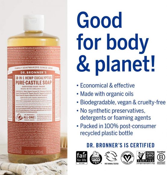 Dr. Bronner's Organic Eucalyptus Pure-Castile Liquid Soap - Image 4