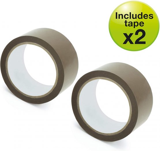 Rapesco 1556 960 Tape Dispenser with 2 Brown Packing Tapes & Knife - Image 4