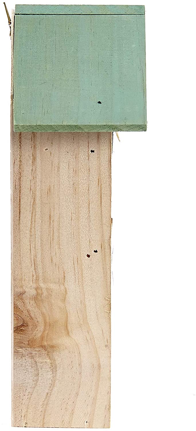 Pet Ting Wooden Insect Bee House Natural Wood Bug Hotel Shelter Garden Nest Box 26cm,Beige - Image 2