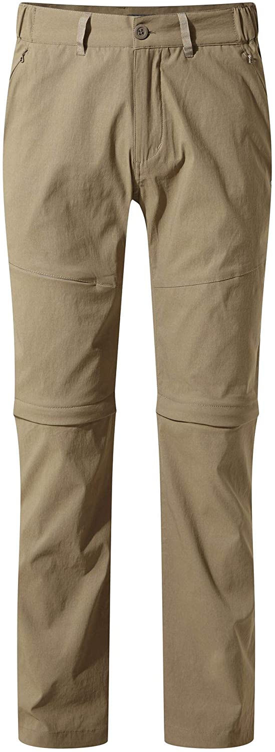 Craghoppers Kiwi PRO II Convertible Mens Trousers - Pebble - 40 - Regular, 40W