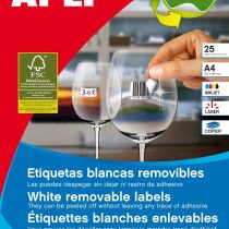 APLI Etikett 35,6x16,9 mm Ilk ws 2000St RUNDE ECKEN Removable