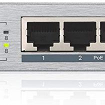 ZyXEL 8 Port Gigabit Unmanaged 8 x PoE+ with 60 Watt Budget, UK Plug [GS1008HP]