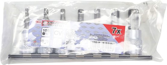 BGS 5104 | Bit Socket Set | 10 mm (3/8") Drive | internal Hexagon 1/8" - 3/8" | Inch Sizes | 7 pcs. - Image 2