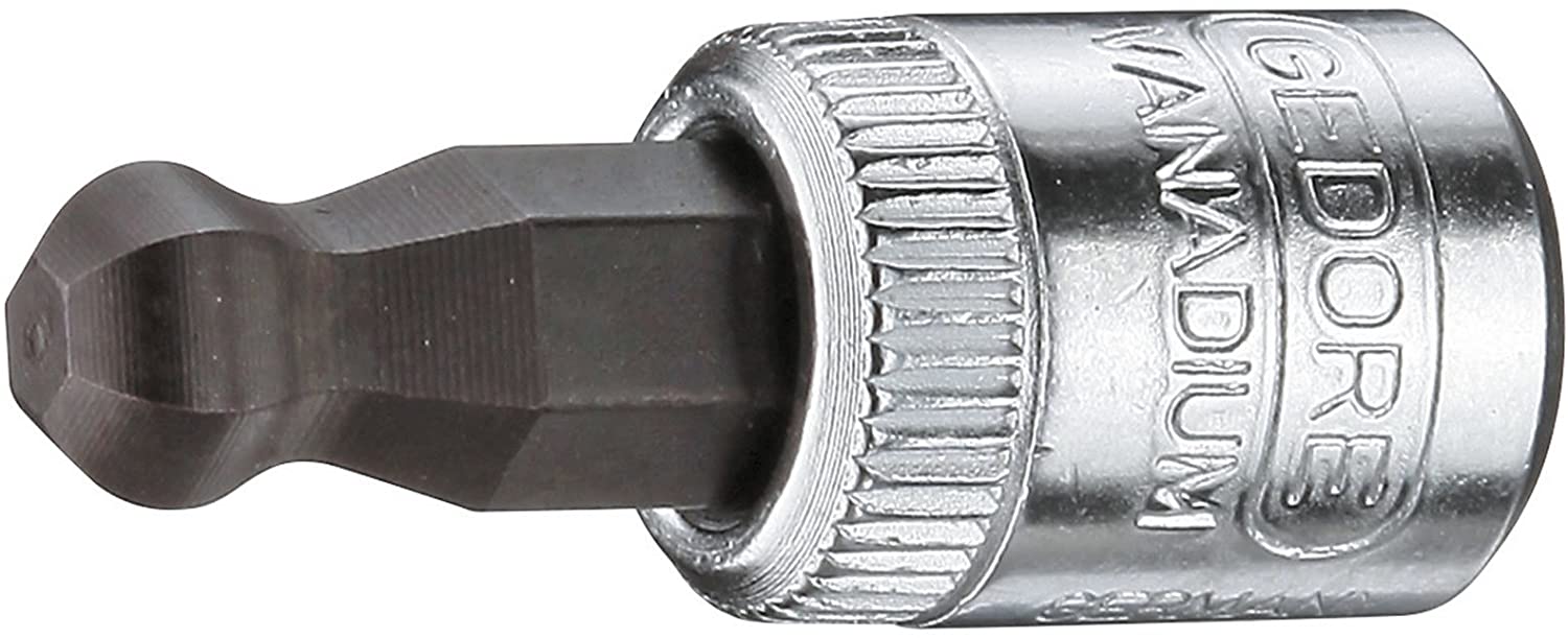 Gedore IN20K5 1/4 5 x 28 mm 6 Hex Screws Screwdriver Bit Socket - Silver, 5 mm