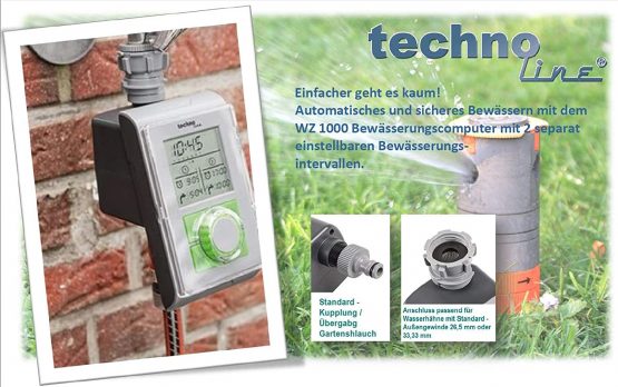 Technoline WZ 1000 Irrigation Timer, Watering Timer, Computer - Image 3