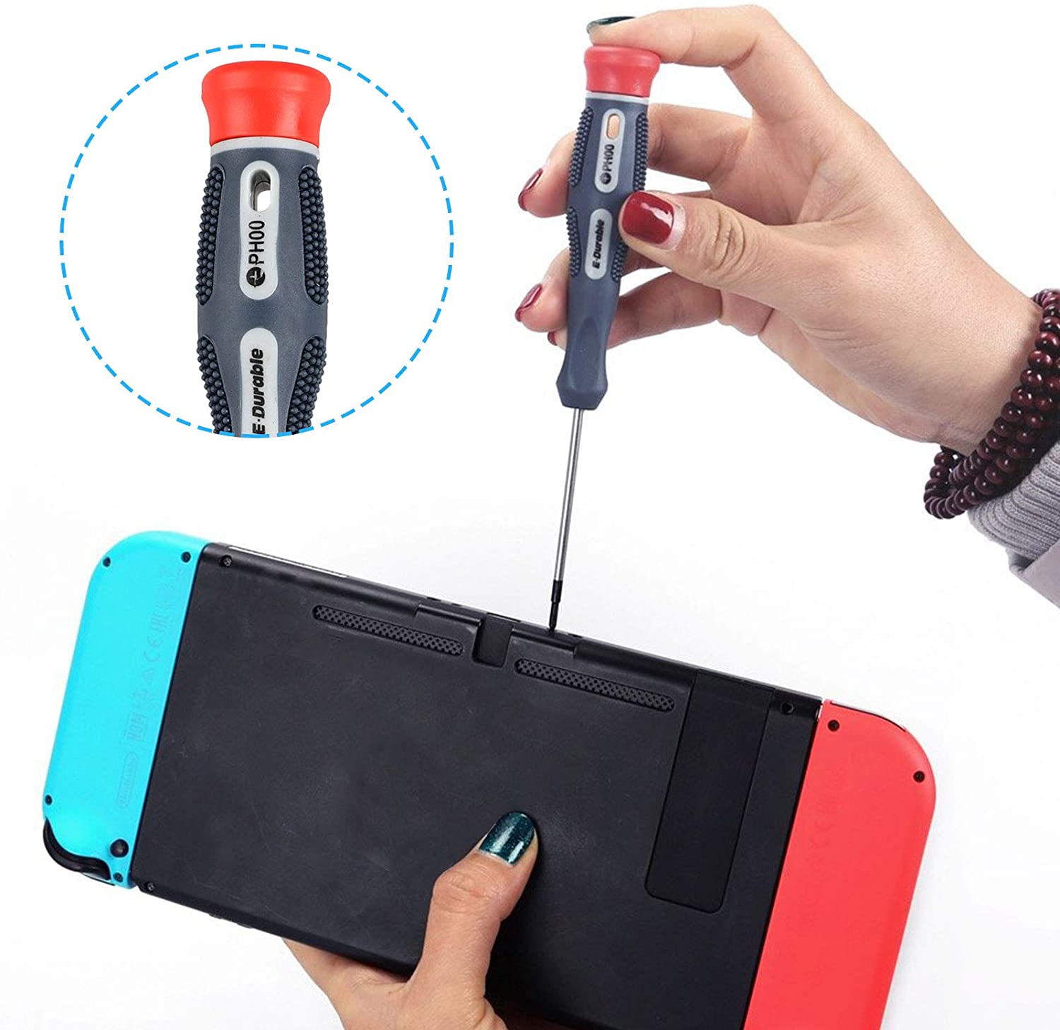 Linkstyle Screwdriver Kit for Nintendo Switch Magnetic Y0 Y00 Tri-Point & PH00 Cross-Wing Precision Repair Tool Set - Image 2