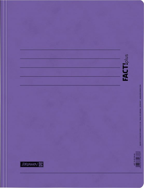 Brunnen FACT!Plus A4 File / Folder, Made of Thick Pressed Cardboard