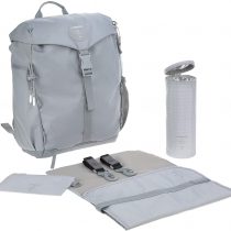 Lässig Outdoor Hiking Diaper Backpack Sustainable Fabric Grey, 850 g