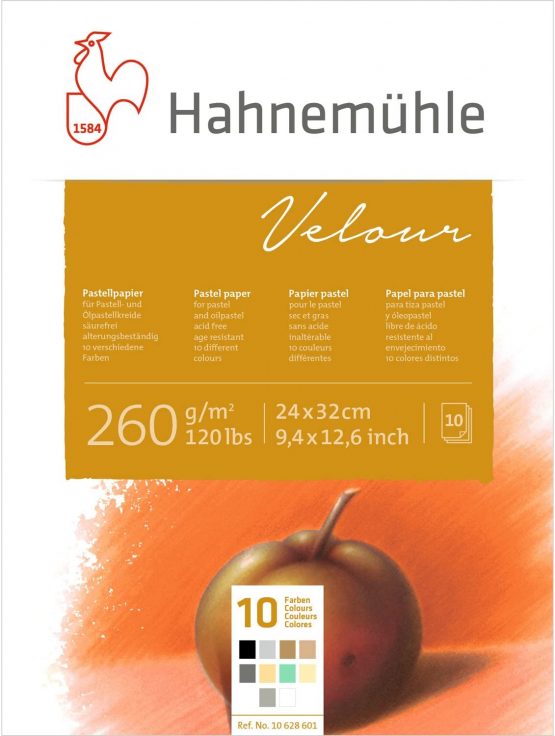Hahnemuhle Velour 260 gsm Pad - 24 x 32cm Mixed Colours