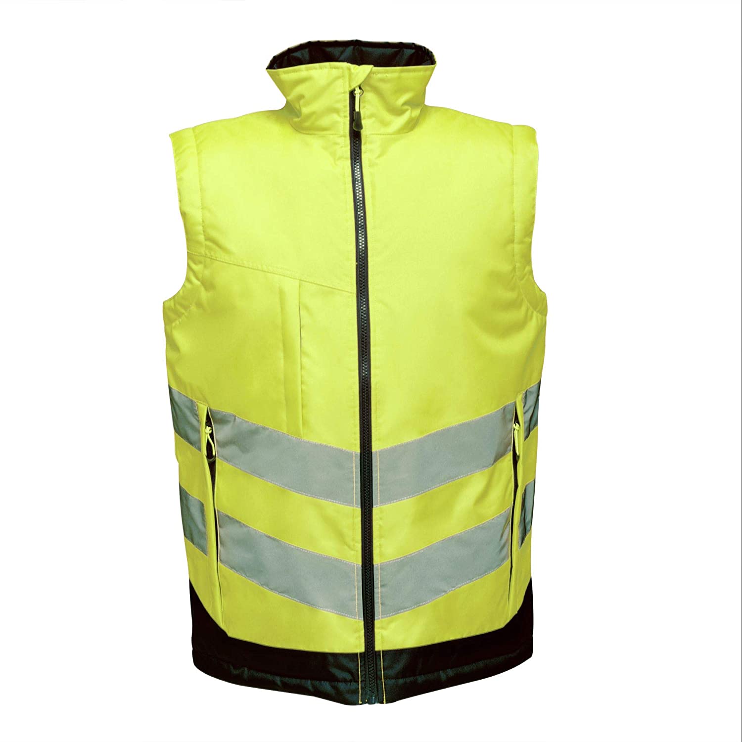 Regatta TRA840 20770 Professional Hi-Vis Body warmer, Yellow/Navy, L