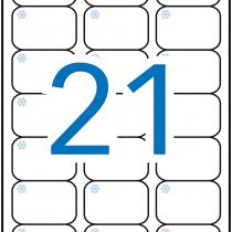 APLI 12328 – White Labels Special Freezer 63.5 x 38.1 mm 10 Sheets