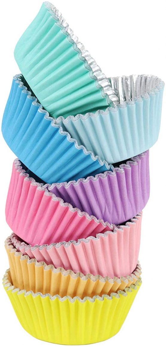PME Pastel Colours Foil-Lined Baking/Cupcake Cases, Set of 8, Pack of 100 - Image 2