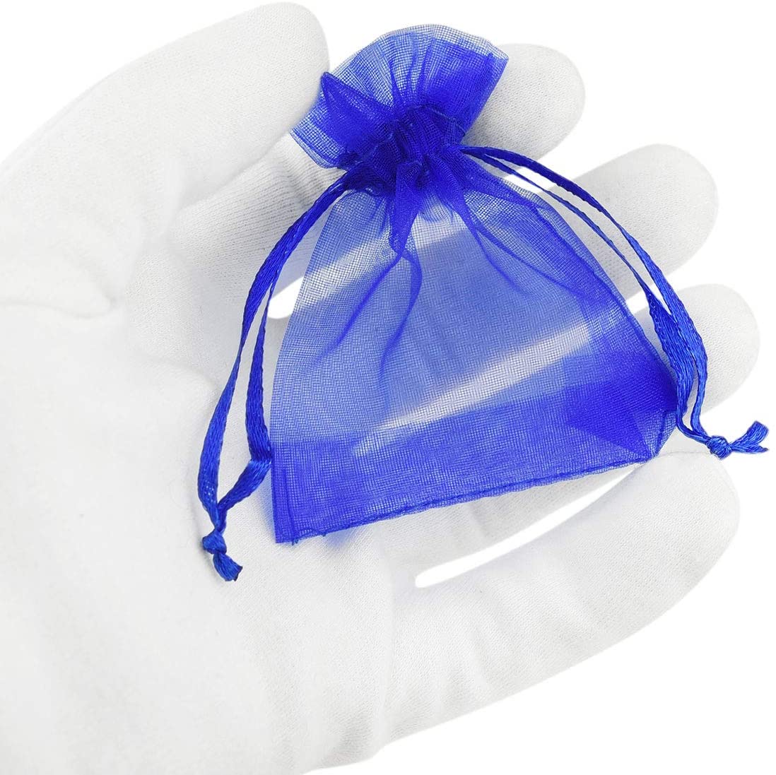 FiveSeasonStuff Organza Wedding Favours Gift Bags Jewellery Birthday Party Baby Shower Arts & Crafts Gift Wrapping Candy DIY Pouches (7cm x 9cm - Image 3