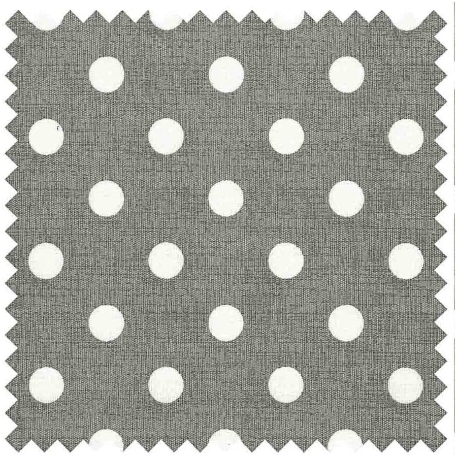 HobbyGift MRL 8 Sewing Box: Large, Cotton Blend, Grey Linen Dot, 23.5 x 31 x 20cm, Polka Dot Grey - Image 2