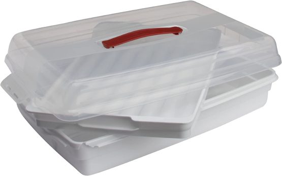 Curver 175245 Cake Container Rectangular Transparent / White - Image 2