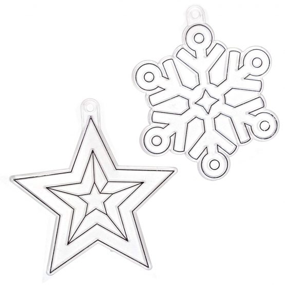 Baker Ross AT294 Christmas Suncatcher Decorations Kits, Festive Arts and Craft (Pack of 10), Assorted - Image 3