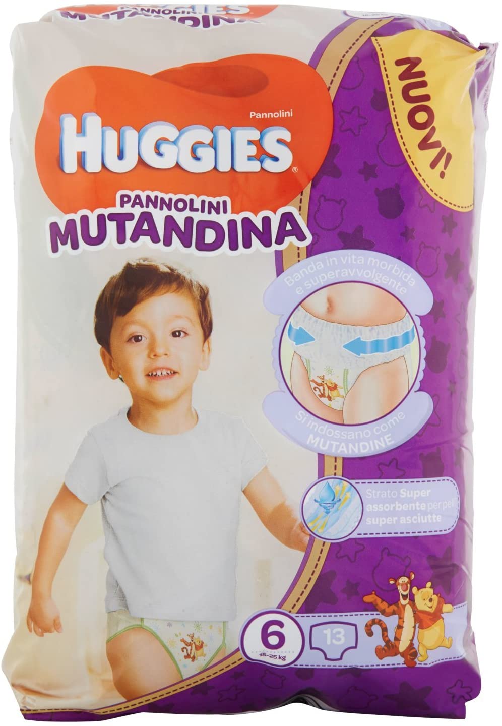Huggies Pannolini Mutandina - Nappies (Boy/Girl, Disposable Nappies, 15 kg, 25 kg, Multicolour, 13 Pieces)