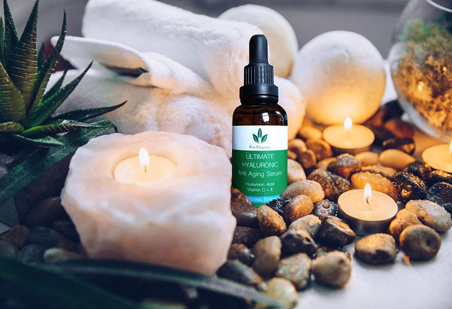 Hyaluronic Acid Serum for face 60ml Bottle Anti ageing & wrinkle Cruelty Free Best Pure Liposome Moisturiser with Vitamin C Green Tea Vitamin E & Organic Jojoba Oil - Image 3