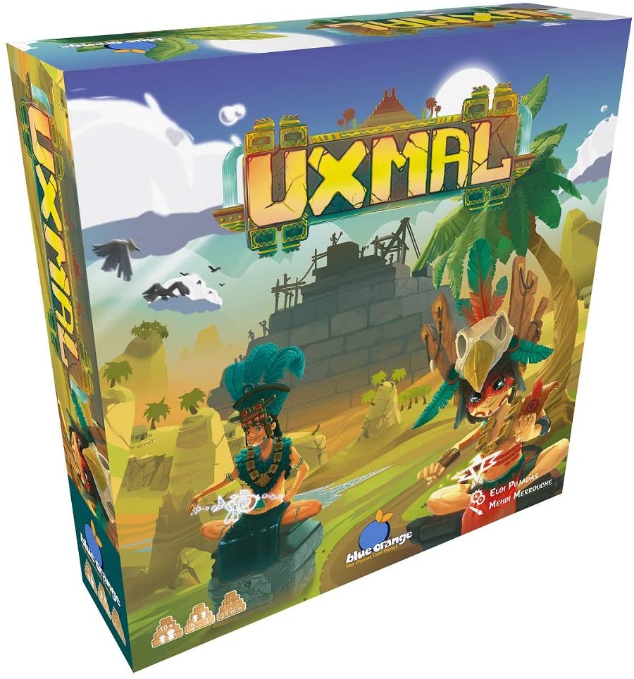 Blue Orange Uxmal Board Game for 2-4 Players, Age 10+, Blue,orange