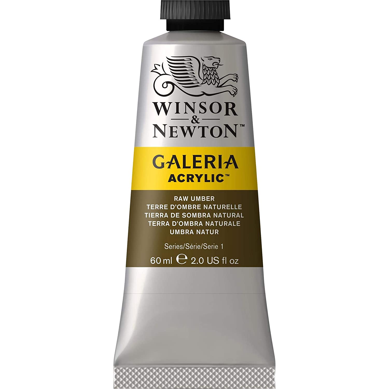Winsor & Newton,60 ml (Pack of 1) SG Education GAL 2120554 Full Range of Galeria Acrylic, 60 mL Tube, Raw Umber