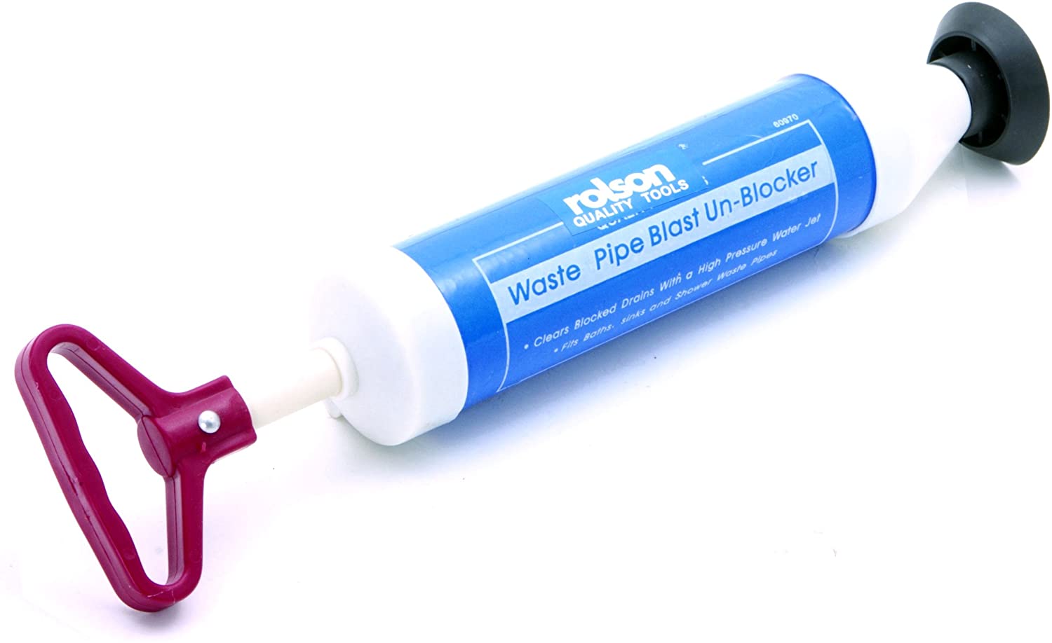 Rolson 60970 Waste Pipe Blast Unblocker, White