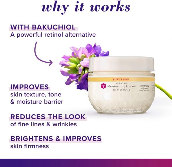 Burt's Bees Renewal Firming Night Cream - 1.8oz Night Cream - Image 4