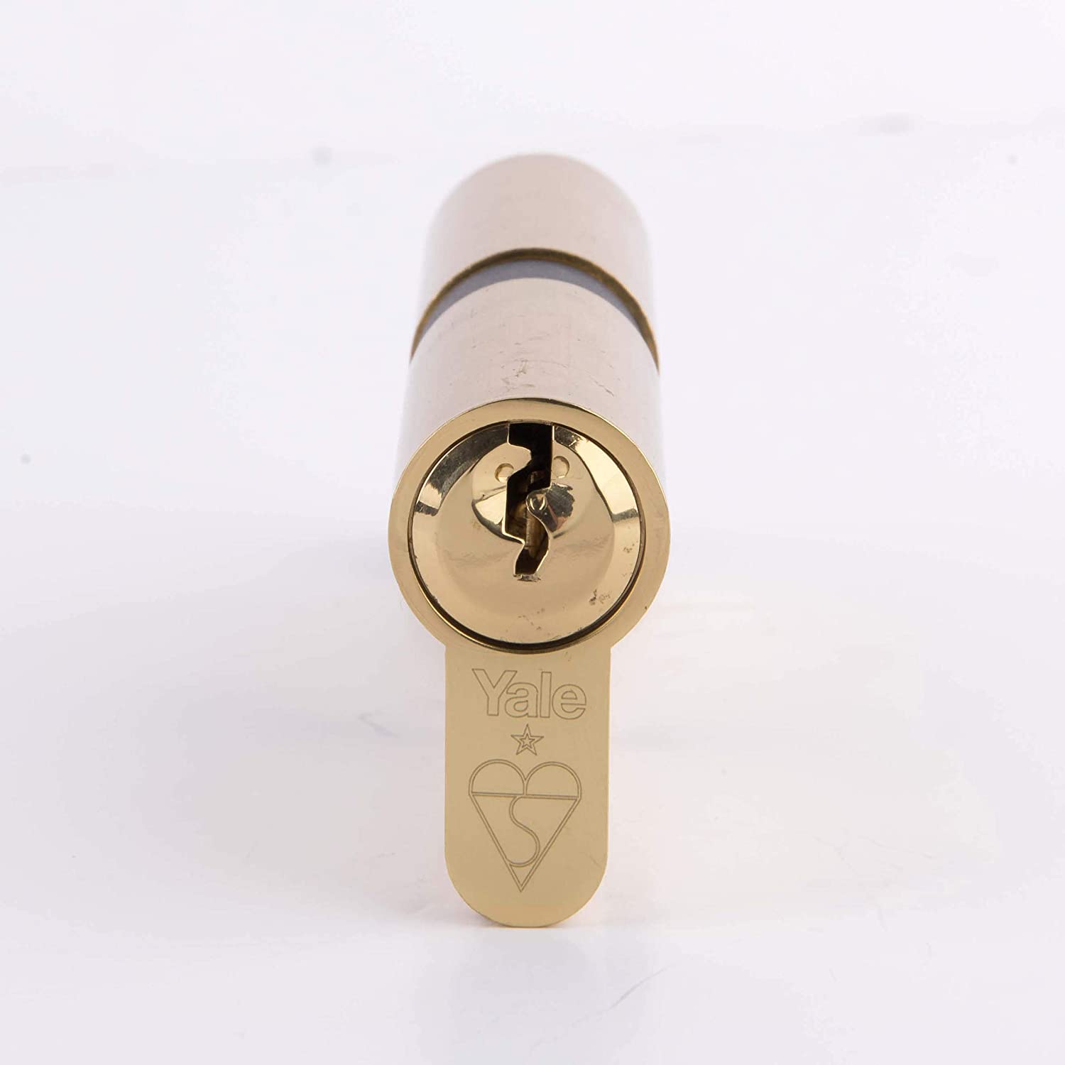 Yale PKM3550-PB - KM Superior 1 Star Euro Cylinder Lock - 35/50 (95mm) / 35:10:50 - Brass Finish - High Security - Image 2