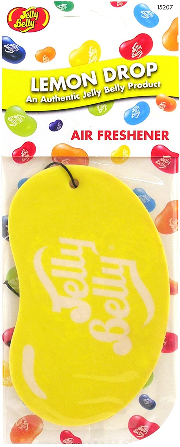 Jelly Belly 15207 2D Lemon Drop Air Freshener, Yellow