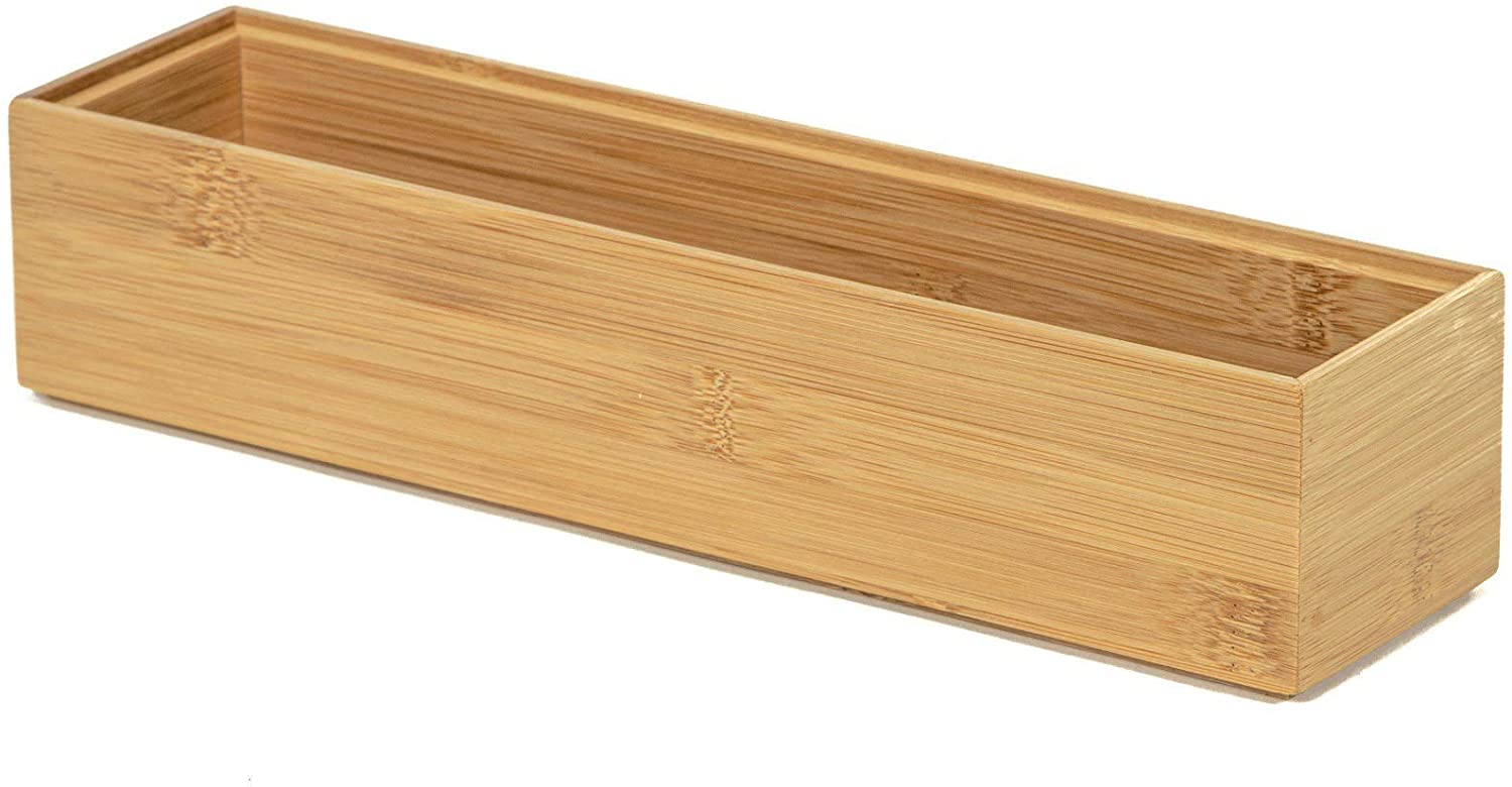 Compactor Bamboo Storage Box, Osaka Model, Rectangular, Dark Wood, 30 x ...