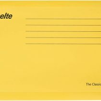 Esselte 90335 Classic Reinforced Suspension File, Foolscap, Pack of 25, Tabs Included, 360 x 240 mm, Yellow