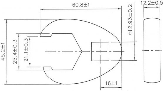 BGS 1757-25 | Crowfoot Spanner | 12.5 mm (1/2") Drive | 25 mm - Image 2