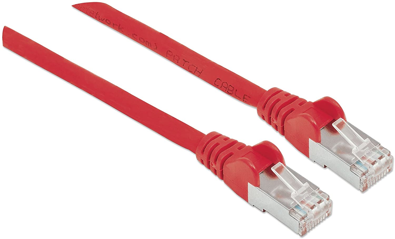 Intellinet Network Patch Cable, Cat7 Cable/Cat6A Plugs, 1m, Red, Copper, S/FTP, LSOH / LSZH, PVC, RJ45, Gold Plated Contacts - Image 2