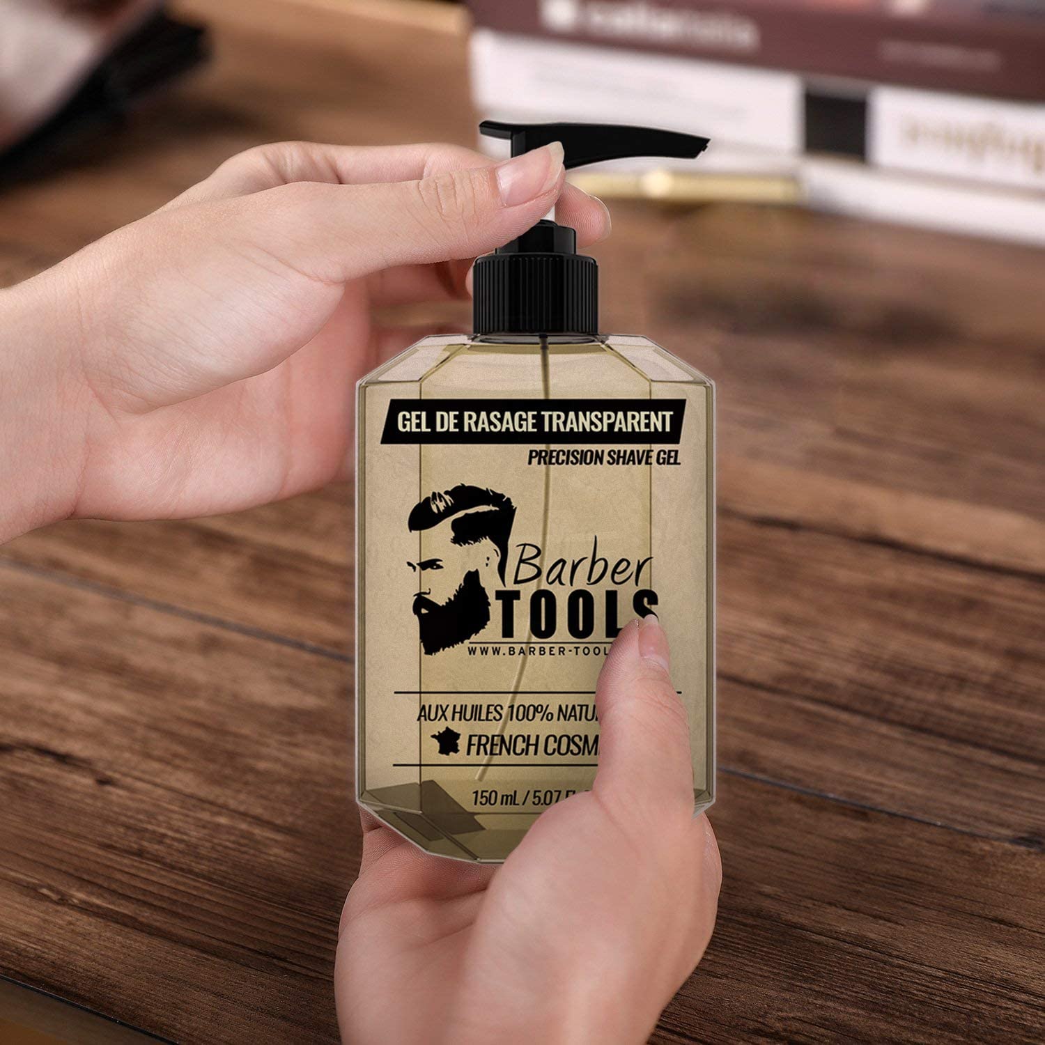 Transparent shaving gel 150 ml, For a precise shave of the beard contours (visibility, sliding and maximum protection) - Image 4