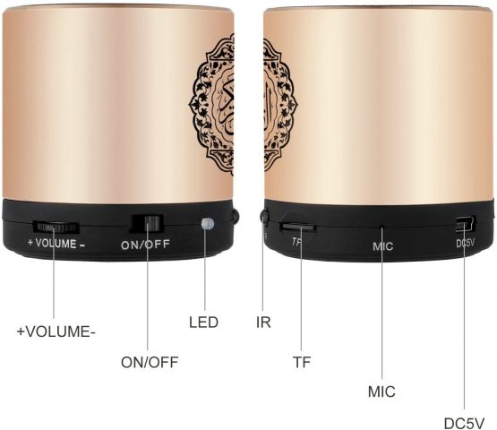 Digital Quran Speaker FM Radio with Remote Control over 18 Reciters and 15 Translations Available Quality Qur'an Player Arabic English French, Urdu etc Mp3 8GB - Image 2