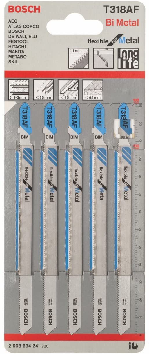 Bosch 2608634241 Jigsaw Blade, Silver/Blue, 20.8cm x 0.2cm x 16.7cm - Image 2