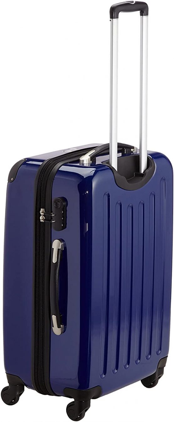 HAUPTSTADTKOFFER - Alex - Luggage Suitcase Hardside Spinner Trolley 4 Wheel Expandable, 65cm, dark blue - Image 3