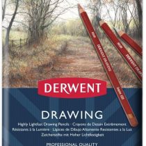 Derwent Coloured Drawing Pencils, Set of 12, Professional Quality, 700671 - Multi-Colour