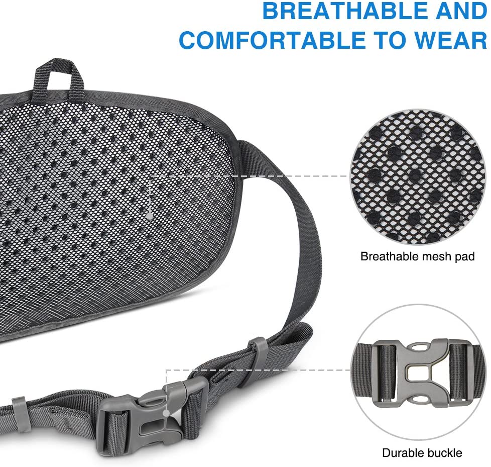 Waterfly Waist Pack Fanny Pack Bum Bag Hip Pack Running Bag Waist Bag Running Belt Sack Water Resistant with Bottle Holder for Hiking Camping Dog Walking - Image 4