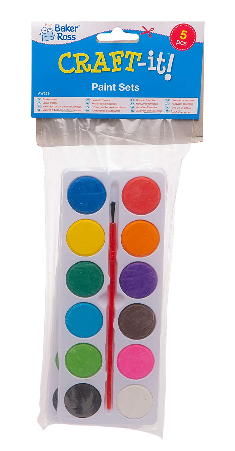 Baker Ross AW229 Paint Blocks - Pack of 5, Watercolour Kits for Arts and Crafts Activities Parties or Classrooms - Image 3