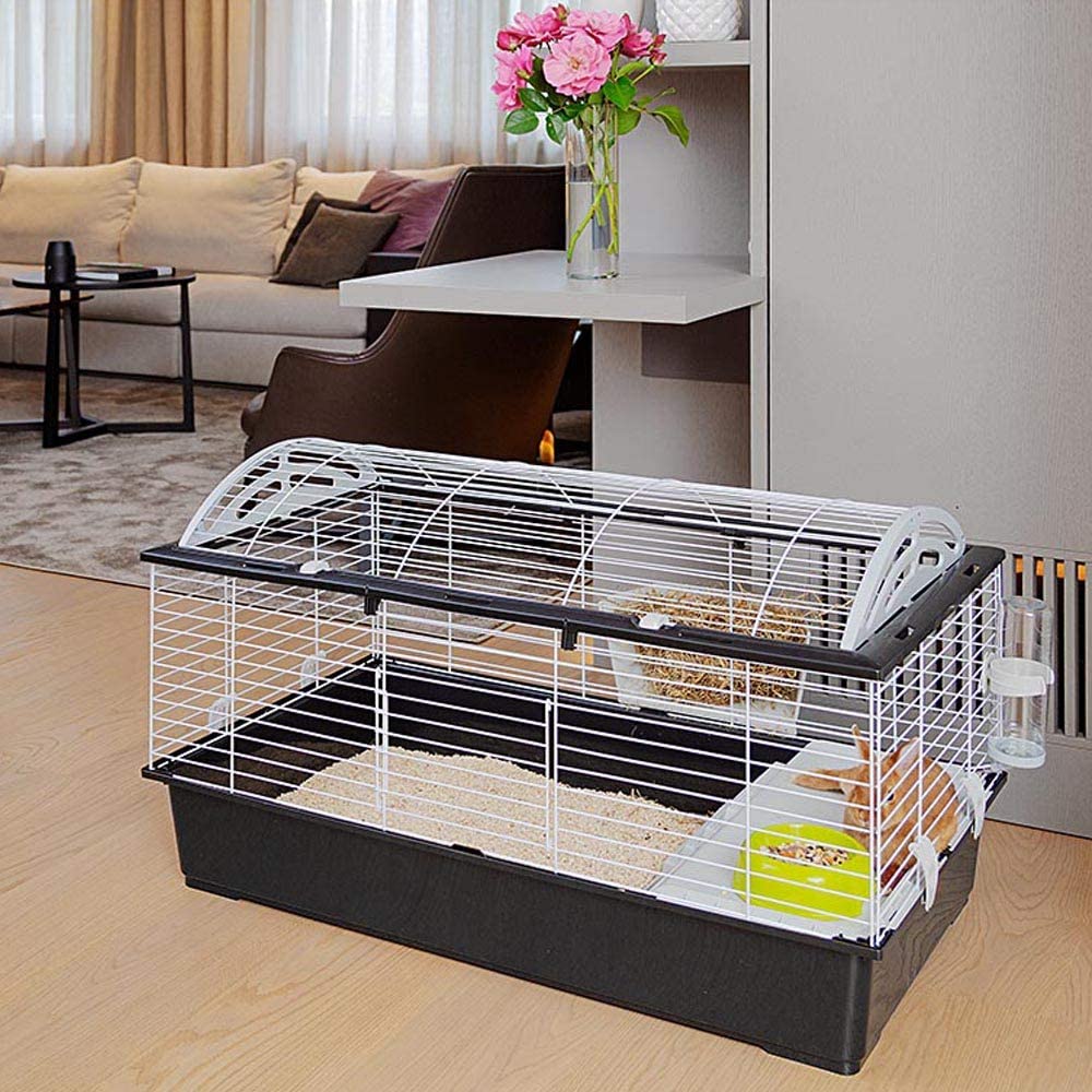 Ferplast Rodent Cage CASITA 100 for Rabbits Guinea Pigs, Guinea Pigs, in Metal, Accessories included: Manger, Drinking Bottle - Image 3