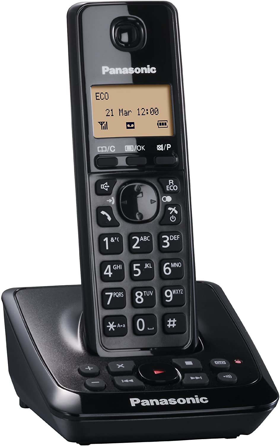 PANASONIC KX-TG2721EB SINGLE DECT CORDLESS TELEPHONE WITH ANSWERING MACHINE 