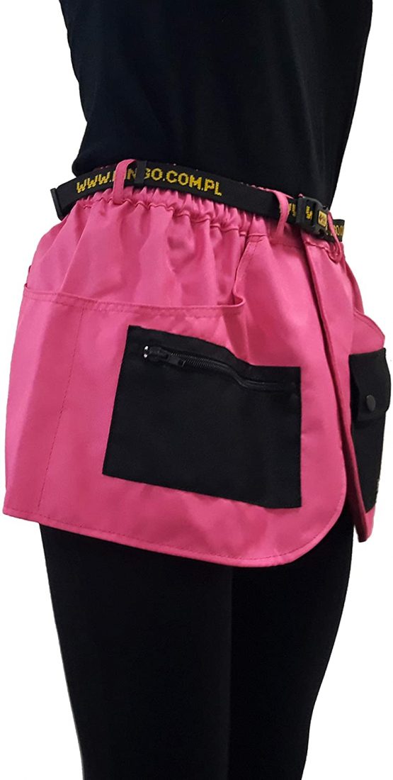 Dingo Training Belt for Agility Sports Dog Training, Many Pockets Pink Power XL 16462
