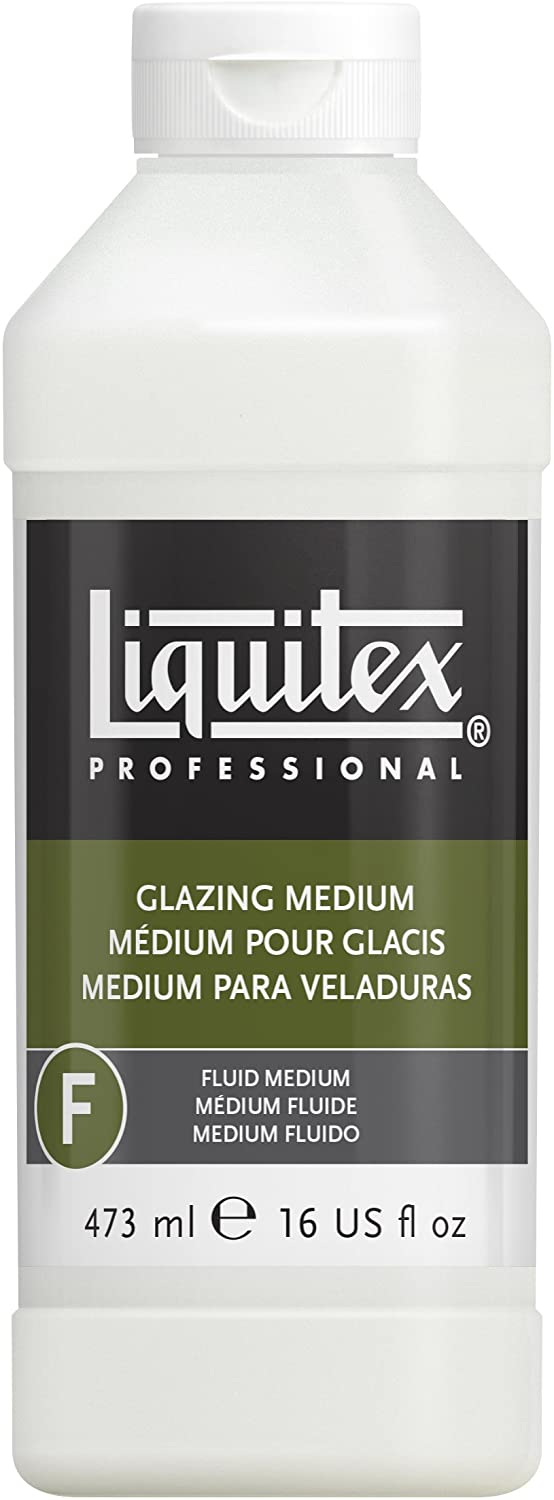 Liquitex Professional Glazing Fluid Medium, 473 ml, Glaze Medium 473 ml - Glazing Medium, 473 ml (Pack of 1)