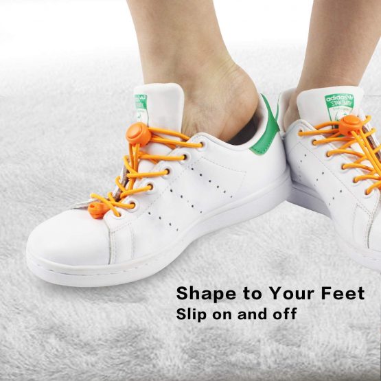 INMAKER No Tie Laces for Adults and Kids, Elastic Shoe Laces for Trainers, Round Shoelaces - Image 2