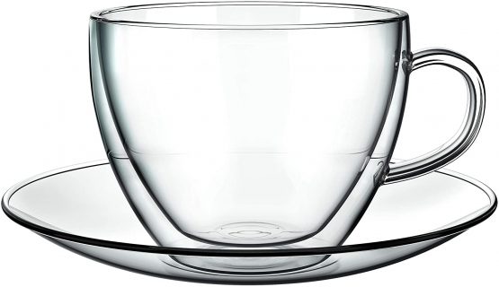 Aqualogis Double Walled Thermo Glass Cappuccino, Latte Glass Sanremo Set of 2 (250ml) - Image 2