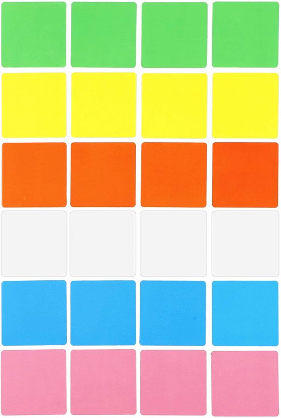Dry Erase Magnets Set - 24 Pack - 4x4" Whiteboard Magnetic Labels - Small White Board Magnet Strips Name Tags for Home, Office and Classroom - Image 2