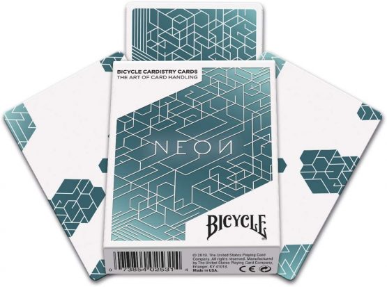 Fournier 1044643 Bicycle Neon Cardistry Cards Deck, Blue - Image 3