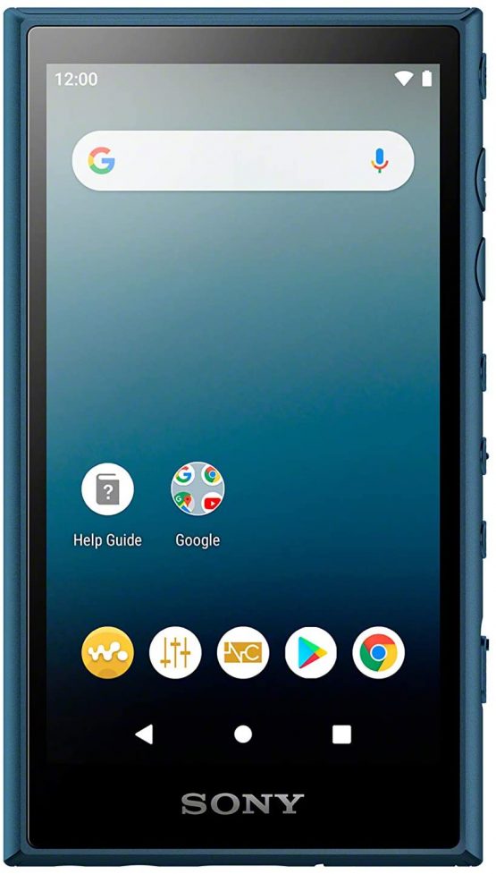 Sony Nw-A105 16GB Walkman Hi-Res Portable Digital Music Player with Android 9.0, 3.6" Touch Screen, S-Master Hx, DSEE-Hx, Wi-Fi & Bluetooth and USB Type-C - Blue - Image 2